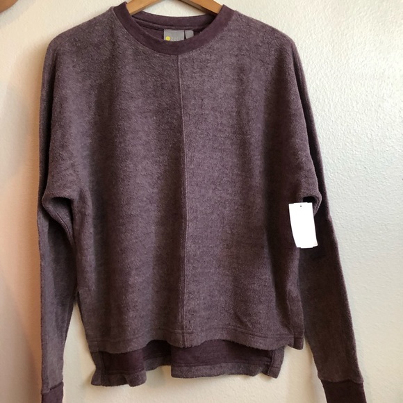 ZELLA Cozy Fleece High/low Sweatshirt In Purple - Picture 4 of 14